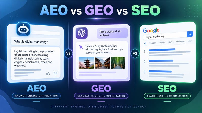 AEO vs GEO vs SEO