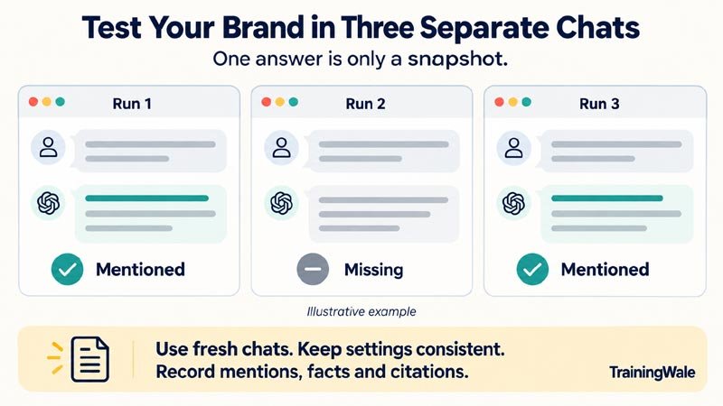 Test Your Brand in Three Separate Chats